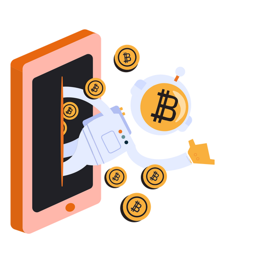 Imagen de un hombre bitcoin